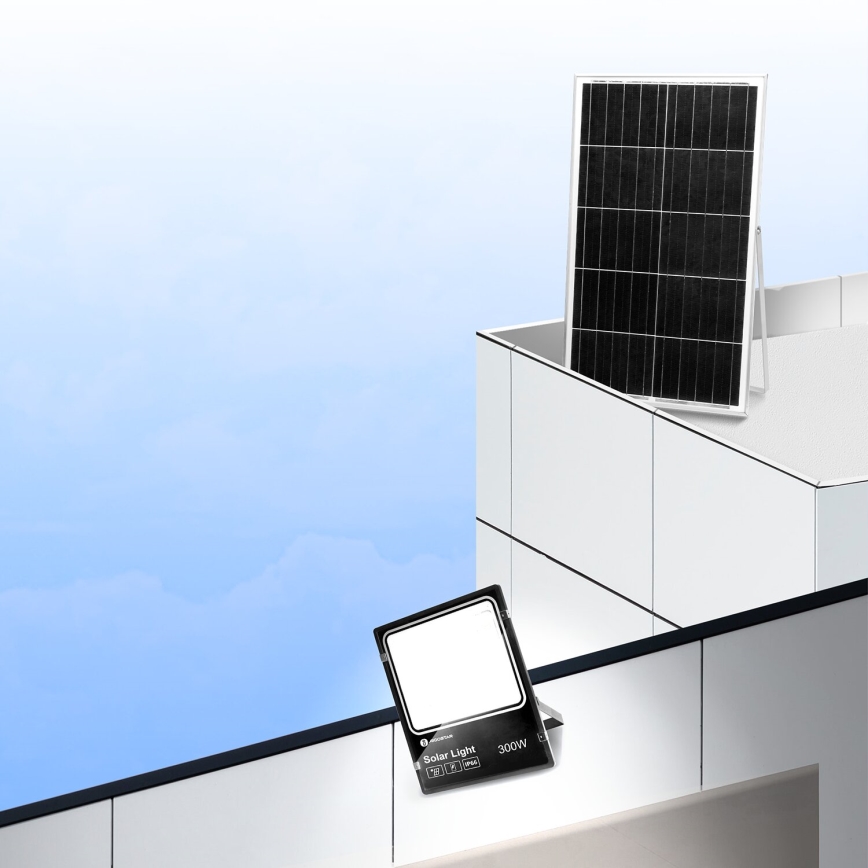 Aigostar - LED Stmívatelný solární reflektor LED/300W/3,2V IP66 + dálkové ovládání