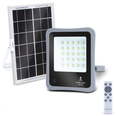 Aigostar - LED Stmívatelný solární reflektor LED/50W/3,2V IP65 + DO
