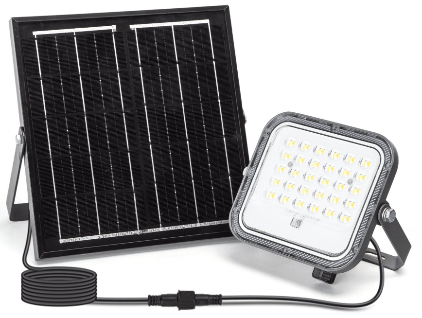 Aigostar - LED Stmívatelný solární reflektor LED/50W/3,4V 3000/4000/6500K IP66 4000 mAh + dálkové ovládání