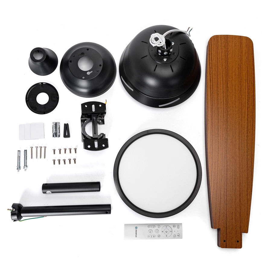 Aigostar - LED Stmívatelný stropní ventilátor LED/20W/230V 2700-6500K 132cm béžová + dálkové ovládání