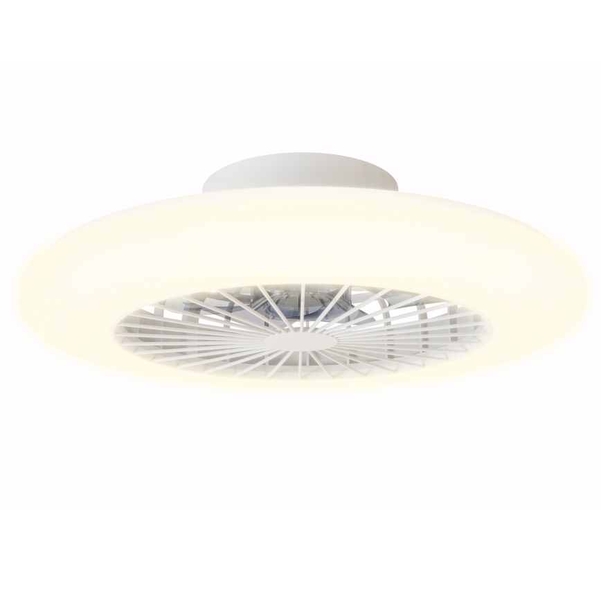 Aigostar - LED Stmívatelné stropní svítidlo s ventilátorem LED/40W/230V 2700-6500K pr. 48,5 cm bílá + dálkové ovládání