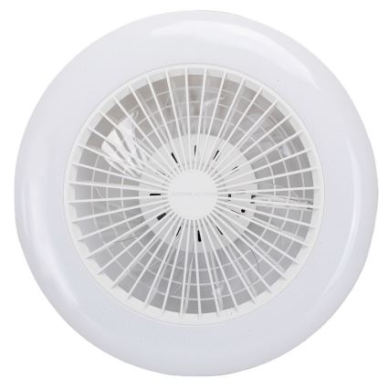 Aigostar - LED Stmívatelné stropní svítidlo s ventilátorem LED/40W/230V 2700-6500K pr. 48,5 cm bílá + dálkové ovládání