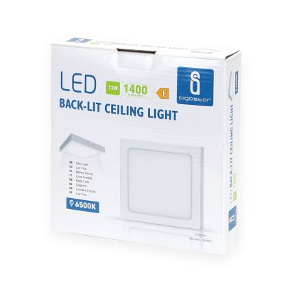 Aigostar - LED Stropní přisazené svítidlo LED/12W/230V 17,3x17,3 cm 6500K bílá