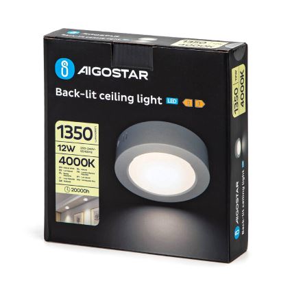 Aigostar - LED Stropní přisazené svítidlo LED/12W/230V pr. 17,4 cm 4000K bílá