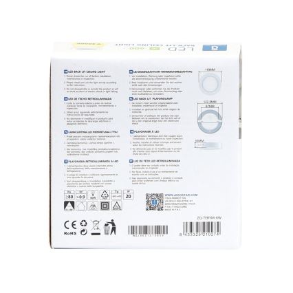 Aigostar - LED Stropní přisazené svítidlo LED/6W/230V pr. 12,3 cm 3000K bílá