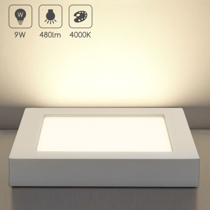 Aigostar - LED Stropní přisazené svítidlo LED/9W/230V 4000K 12,2x12,2 cm bílá