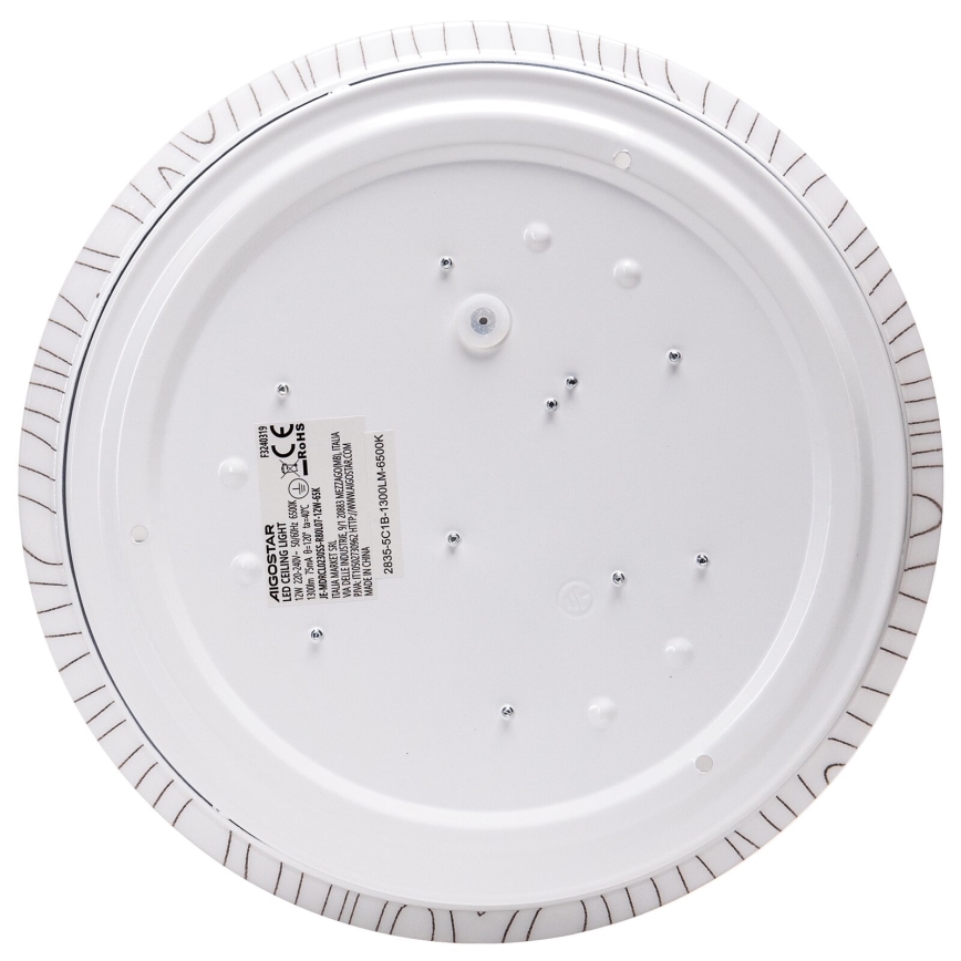 Aigostar - LED Stropní svítidlo LED/12W/230V 6500K pr. 26cm