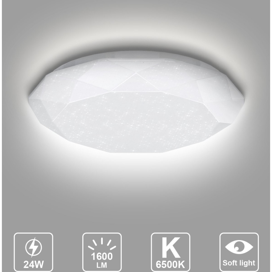 Aigostar - LED Stropní svítidlo LED/24W/230V 6500K