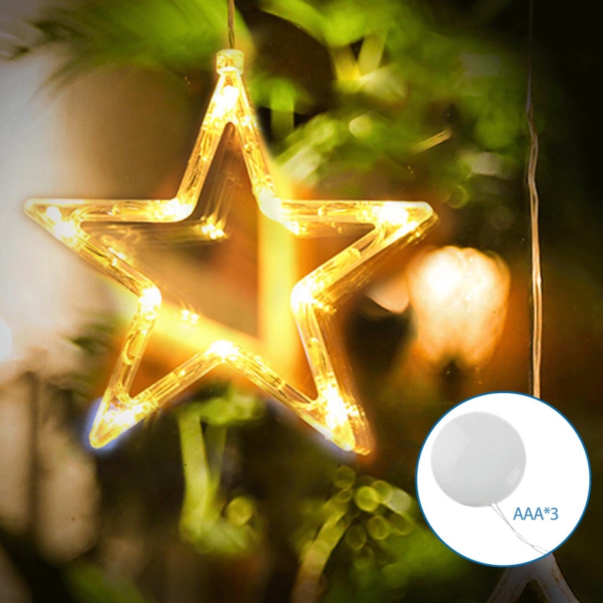 Aigostar - LED Vánoční dekorace LED/3xAAA hvězda 19cm
