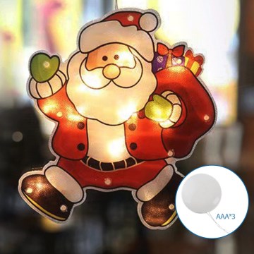 Aigostar - LED Vánoční dekorace LED/3xAAA Santa 20cm