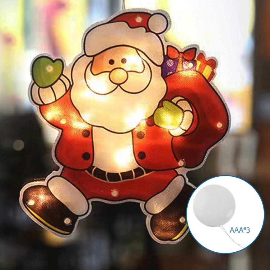 Aigostar - LED Vánoční dekorace LED/3xAAA Santa 20cm