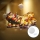 Aigostar - LED Vánoční dekorace LED/3xAAA Santa se soby 13,4cm