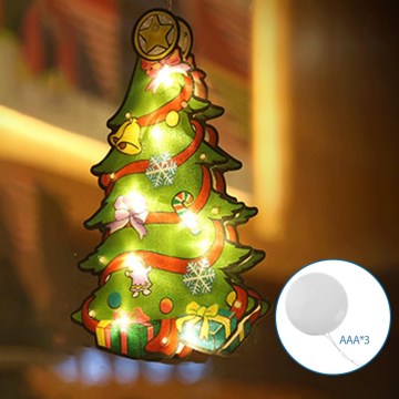 Aigostar - LED Vánoční dekorace LED/3xAAA stromeček 15cm