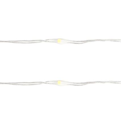 Aigostar - LED Vánoční řetěz 100xLED/3xAA 10,3m studená bílá
