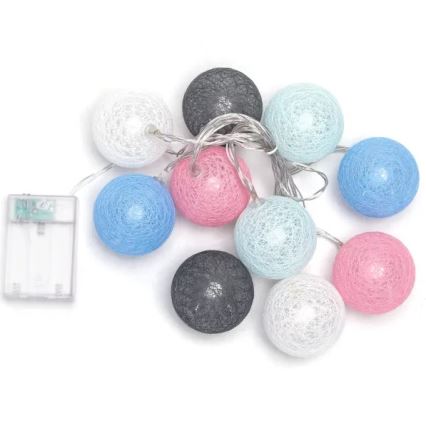 Aigostar - LED Vánoční řetěz 10xLED/3xAA 2m teplá bílá