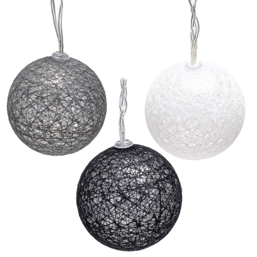 Aigostar - LED Vánoční řetěz 10xLED/3xAA 2m teplá bílá