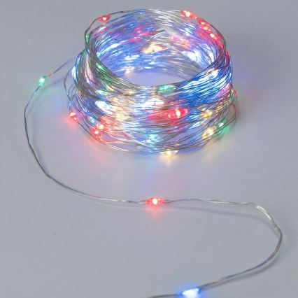 Aigostar - LED Vánoční řetěz 20xLED/2xCR2032 2m multicolor