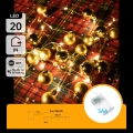 Aigostar - LED Vánoční řetěz 20xLED/3xAA 2 m teplá bílá