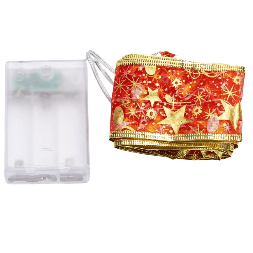 Aigostar - LED Vánoční řetěz 20xLED/3xAA 2 m teplá bílá červená