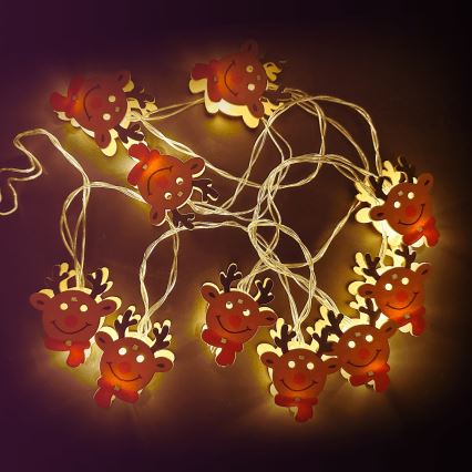 Aigostar - LED Vánoční řetěz 20xLED/3xAA 3m teplá bílá sob