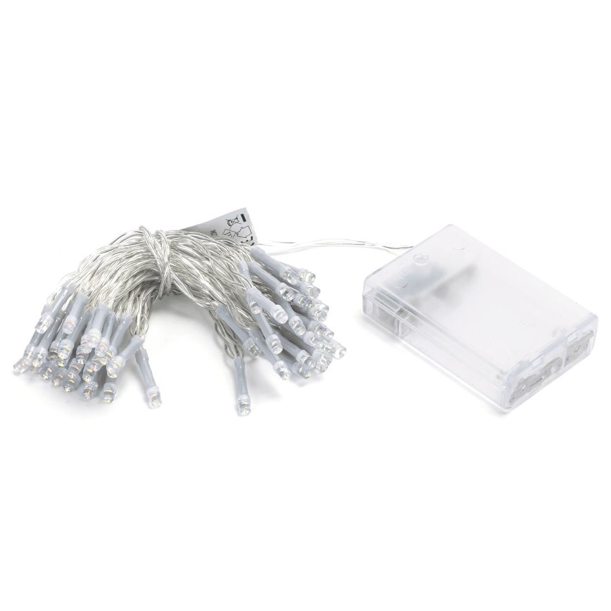 Aigostar - LED Vánoční řetěz 50xLED/3xAA 5,3m multicolor