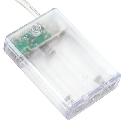 Aigostar - LED Vánoční řetěz 50xLED/3xAA 5,3m studená bílá