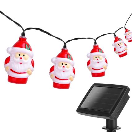 Aigostar - LED Vánoční solární řetěz 10xLED/3,8 m IP44 studená bílá 400 mAh