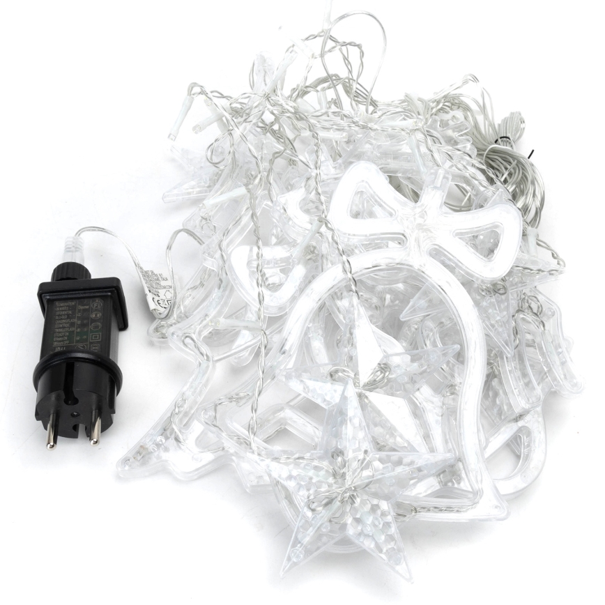 Aigostar - LED Venkovní vánoční řetěz 120xLED/8 funkcí 3x0,6m IP44 studená bílá + dálkové ovládání