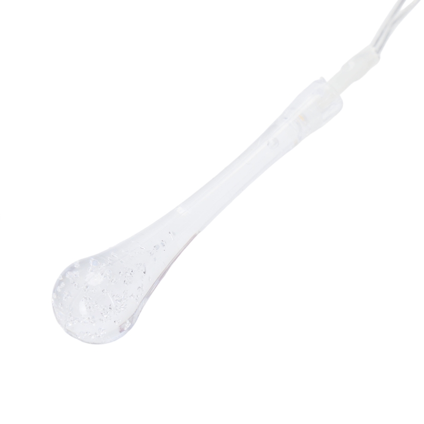Aigostar - LED Venkovní vánoční řetěz 25xLED/8 funkcí 3xAA 2,5 m IP44 teplá bílá kapky