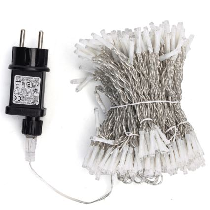 Aigostar - LED Venkovní vánoční řetěz 288xLED/8 funkcí 1,5x1,8m IP44 studená bílá