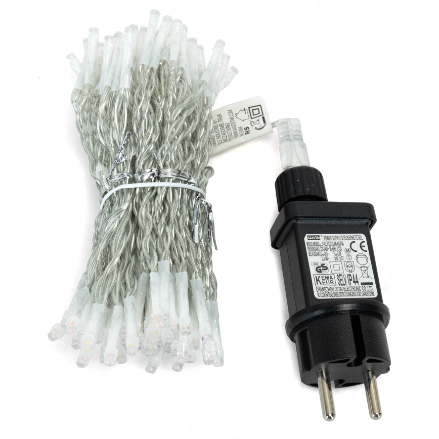 Aigostar - LED Venkovní vánoční řetěz 300xLED/8 funkcí 3x1m IP44 teplá bílá + dálkové ovládání