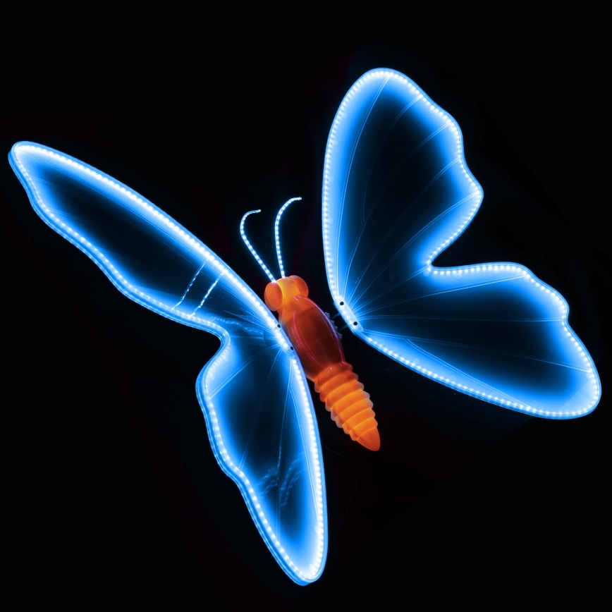 Aigostar - LED Venkovní dekorace 468xLED 75 cm IP44 motýl/modrá