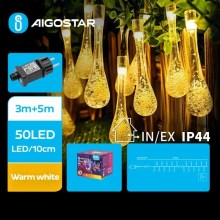 Aigostar - LED Venkovní dekorační řetěz 50xLED/8 funkcí 8m IP44 teplá bílá