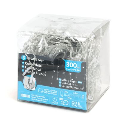 Aigostar - LED Venkovní dekorační řetěz 75xLED/6W/230V 15x0,6m IP44 studená bílá