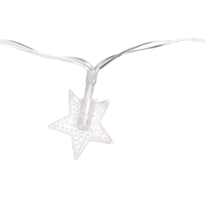 Aigostar - LED Venkovní  řetěz 100xLED/8 funkcí 3xAA 10 m IP44 studená bílá