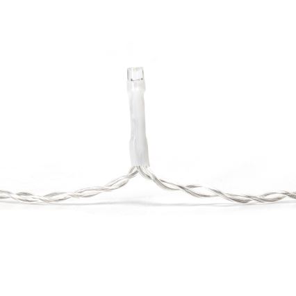 Aigostar - LED Venkovní  řetěz 100xLED/8 funkcí 5x0,4m IP44 studená bílá