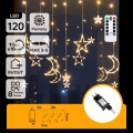Aigostar - LED Venkovní  řetěz 120xLED/6W/230V/8 funkcí 3x0,6m IP44 teplá bílá + dálkové ovládání