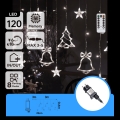 Aigostar - LED Venkovní  řetěz 120xLED/8 funkcí 3x0,6m IP44 studená bílá + dálkové ovládání