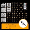 Aigostar - LED Venkovní  řetěz 150xLED/6W/230V/8 funkcí 1,5x1m IP44 teplá bílá + dálkové ovládání