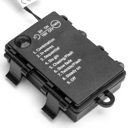 Aigostar - LED Venkovní  řetěz 200xLED/8 funkcí 3xAA 10,3m IP44 teplá bílá