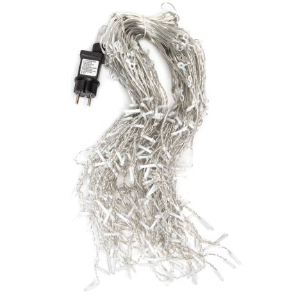 Aigostar - LED Venkovní  řetěz 300xLED/8 funkcí 15x0,4 m IP44 studená bílá