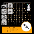 Aigostar - LED Venkovní  řetěz 300xLED/8 funkcí 3x1m IP44 teplá bílá + dálkové ovládání