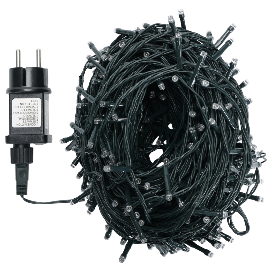 Aigostar - LED Venkovní  řetěz 500xLED/8 funkcí 50m IP44 teplá bílá