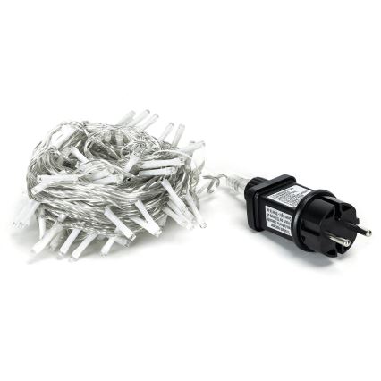 Aigostar - LED Venkovní  řetěz 50xLED/8 funkcí 8m IP44 studená bílá