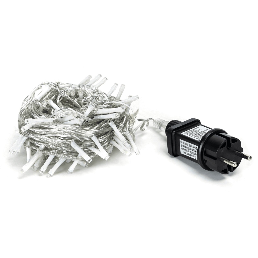 Aigostar - LED Venkovní  řetěz 50xLED/8 funkcí 8m IP44 studená bílá