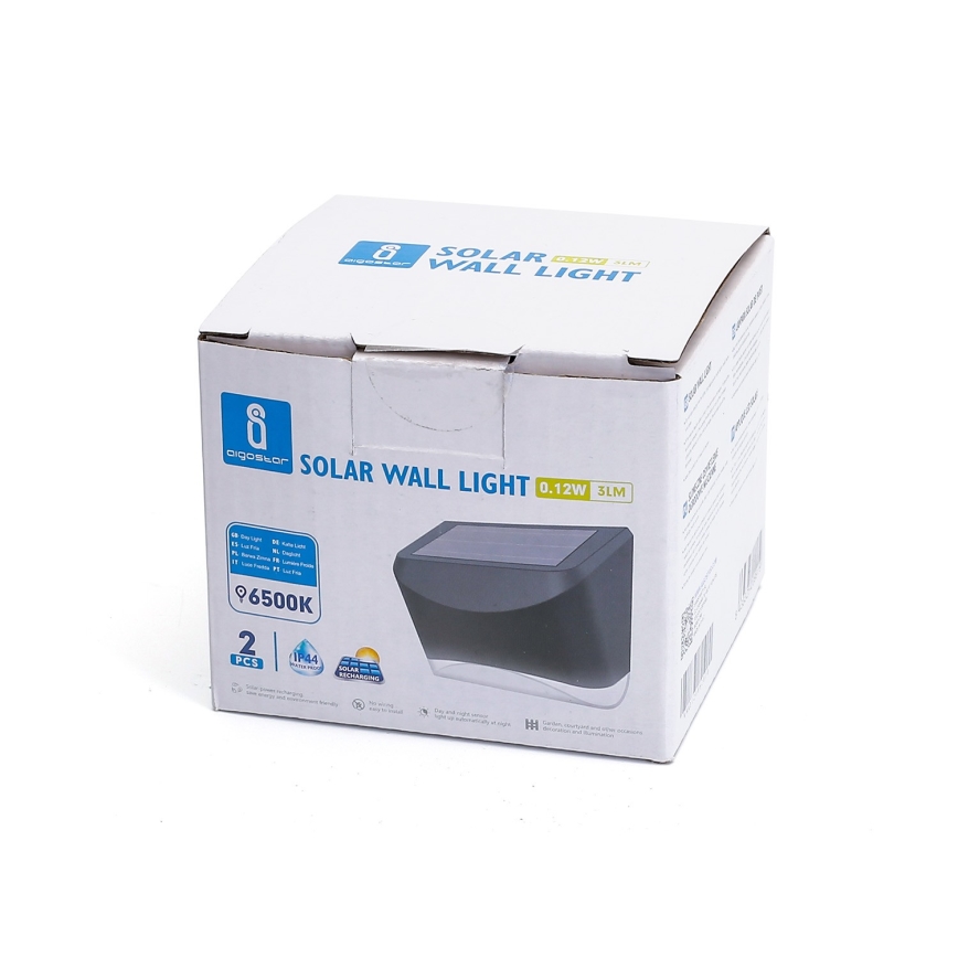 Aigostar - LED Venkovní solární svítidlo se senzorem LED/0,12W/2V IP44