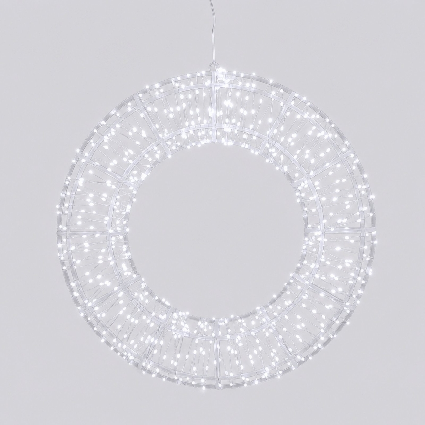 Aigostar - LED Venkovní vánoční dekorace 540xLED/6W/230V IP44 studená bílá 45cm kruh