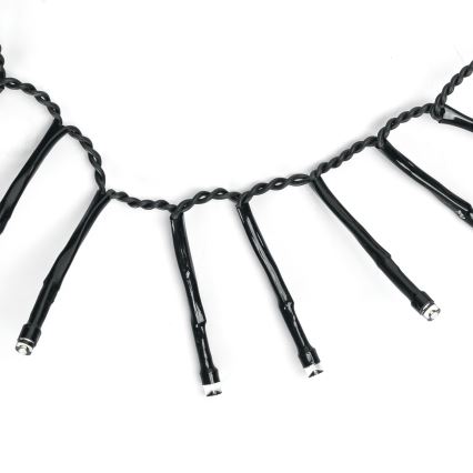 Aigostar - LED Venkovní vánoční řetěz 200xLED/8 funkcí 3xAA 5,3 m IP44 studená bílá