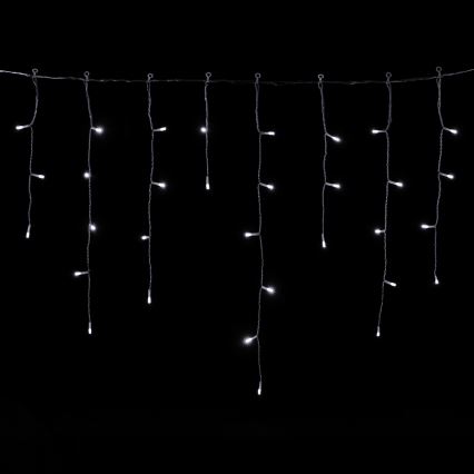 Aigostar - LED Venkovní vánoční řetěz 300xLED/8 funkcí 3xAA 18x0,6 m IP44 studená bílá
