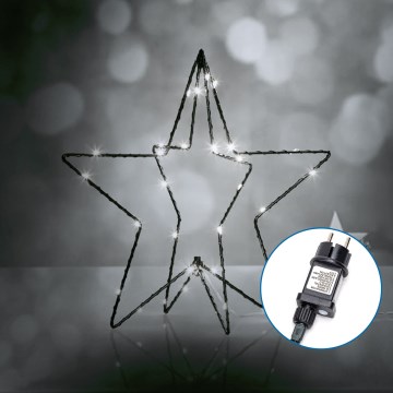 Aigostar - LED Venkovní vánoční dekorace 3,6W/230V hvězda 30cm IP44 studená bílá